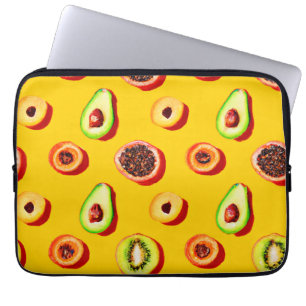 Funda Para Portátil Estiloso patrón de frutas neón