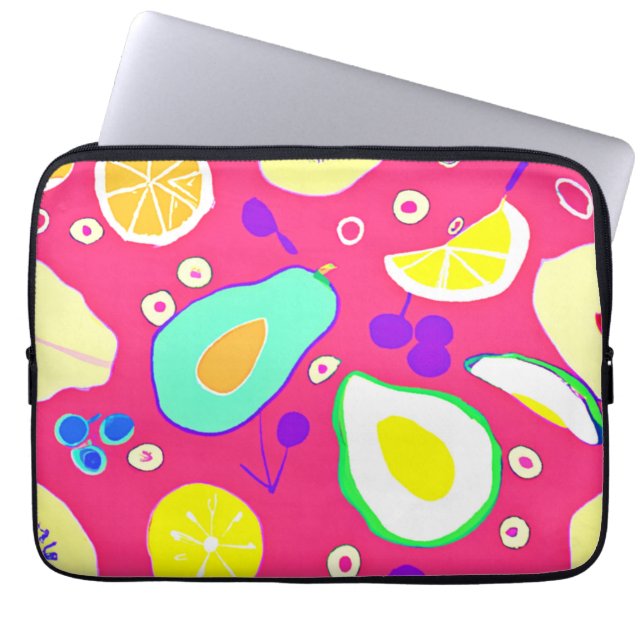 Funda Para Portátil Estiloso patrón de frutas tropicales Art. Comprar  (Frente)