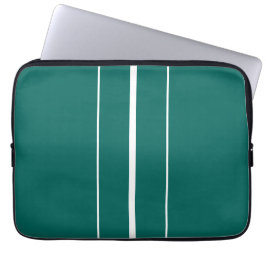 Funda Para Portátil Estiloso trendy franjas Verde azuladas de Carreras
