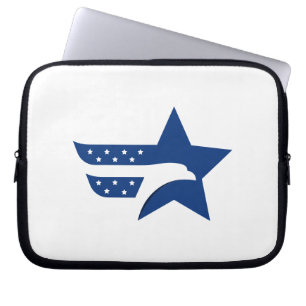 Funda Para Portátil Estrella de Águila Americana Patriótica