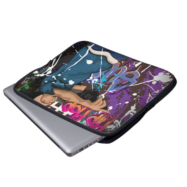 Funda Para Portátil estrella de Hip Hop (Inferior anverso)