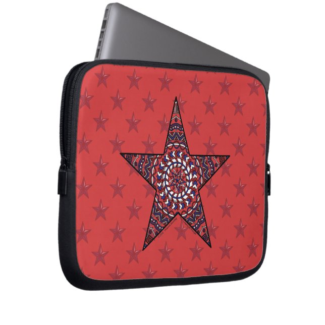 Funda para portátil Estrella de la Independencia (Anverso derecho)