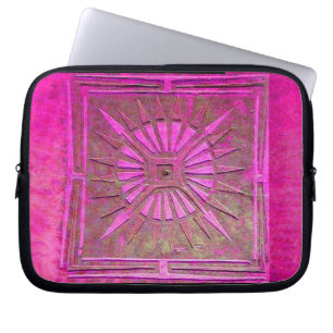 Funda Para Portátil ESTRELLA DE LA MAÑANA PAWNEE, rosa, negro, fucsia