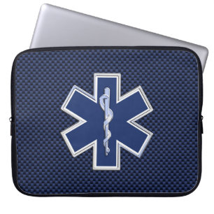 Funda Para Portátil Estrella de la vida Emergencia paramédica Estilo d