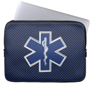 Funda Para Portátil Estrella de la vida Emergencia paramédica Estilo d