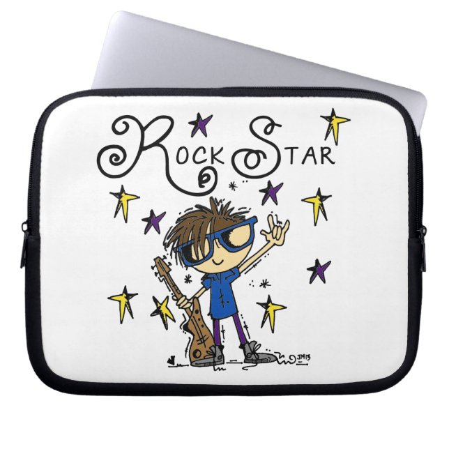 Funda Para Portátil Estrella del rock triguena (Frente)