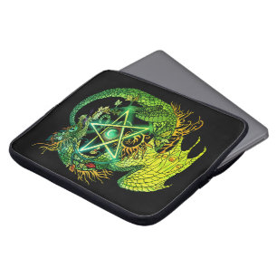 Funda Para Portátil Estrella/Dragón del Pentáculo de Art Nouveau