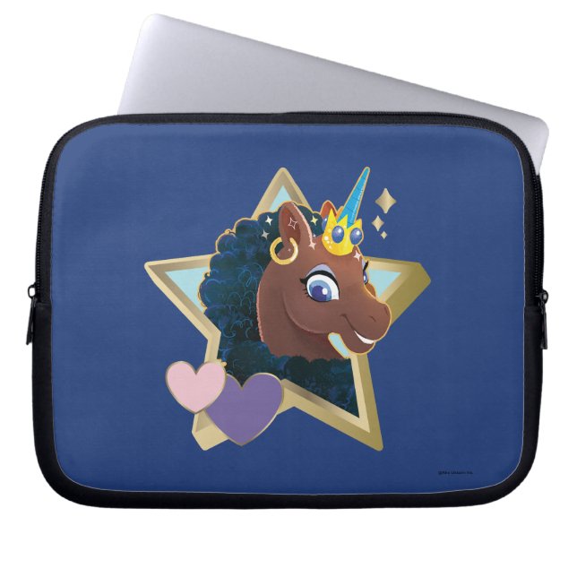 Funda Para Portátil Estrella mágica africana unicornio (Frente)