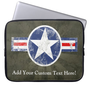 Funda Para Portátil Estrella militar de los E.E.U.U. del vintage