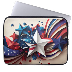 Funda Para Portátil Estrella patriótica