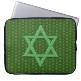 Funda Para Portátil Estrella Verde de David Seamless