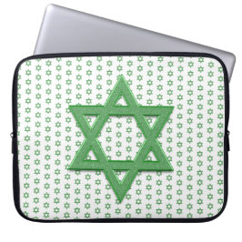 Funda Para Portátil Estrella Verde de David Seamless