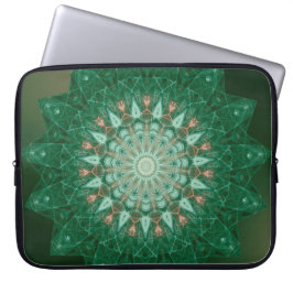 Funda Para Portátil Estrella verde Mandala
