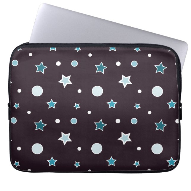 Funda Para Portátil Estrellas Azules (Frente)