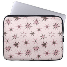 Funda Para Portátil Estrellas de Geo Rosa bonito - patrón.