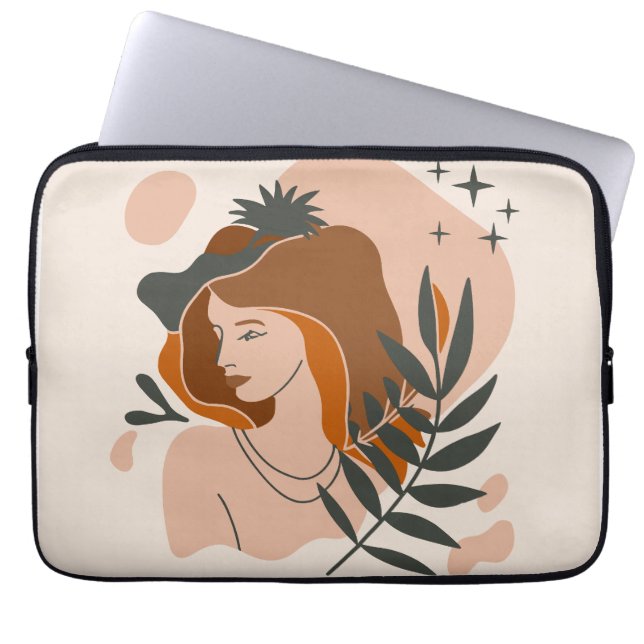 Funda Para Portátil Estrellas de la mujer boho (Frente)