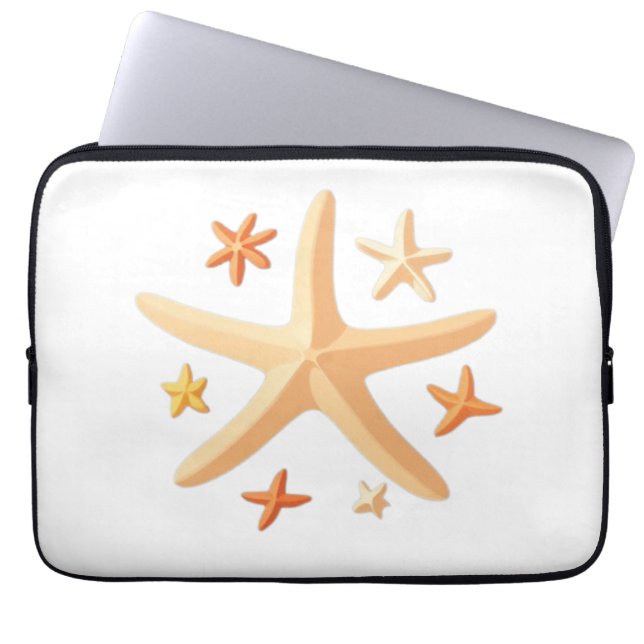 Funda Para Portátil Estrellas de mar y las pequeñas (Frente)