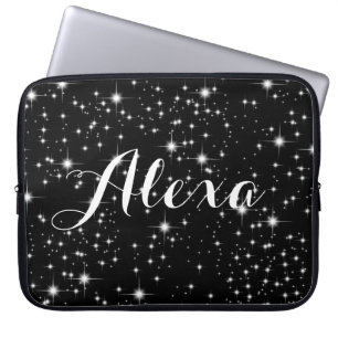 Funda Para Portátil Estrellas en blanco y negro