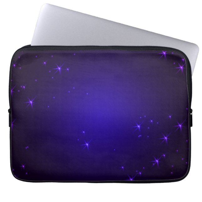 Funda Para Portátil Estrellas moradas (Frente)