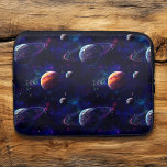 Funda Para Portátil Estrellas, planetas, galaxia, tema del espacio ext<br><div class="desc">Estrellas,  planetas,  lunas en el funda de tableta de galaxia con temática de espacio exterior Guay.</div>