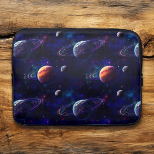 Funda Para Portátil Estrellas, planetas, galaxia, tema del espacio ext