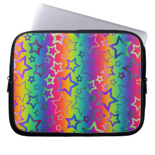 Funda Para Portátil Estrellas psicodélicas del arco iris