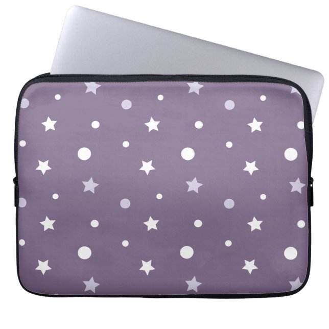 Funda Para Portátil Estrellas púrpuras (Frente)