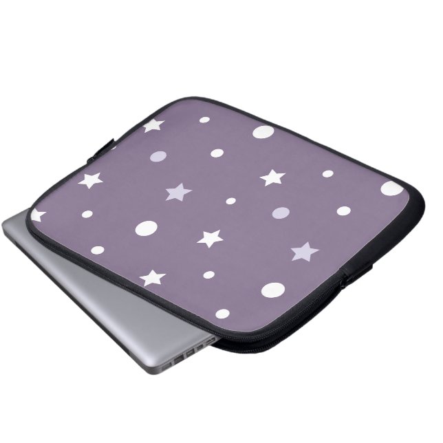 Funda Para Portátil Estrellas púrpuras (Inferior anverso)