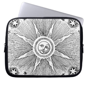 Funda Para Portátil Estrellas Sol Antiguo Cielo Nocturno Zodiaco Medie