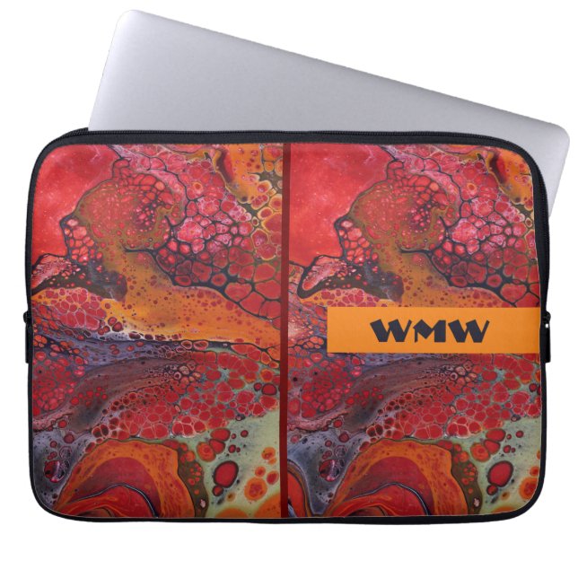 Funda Para Portátil Estuche para iPad personalizado rojo caliente (Frente)