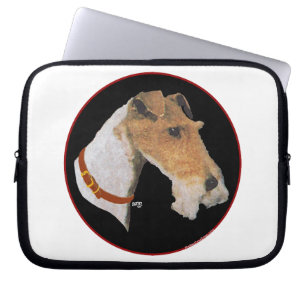 Funda Para Portátil Estudio de la cabeza del Wire Fox Terrier