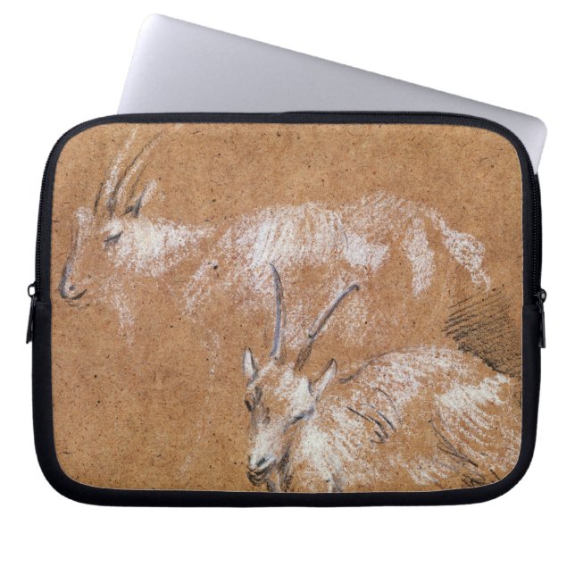 Funda Para Portátil Estudio de las cabras (dibujo) (Frente)