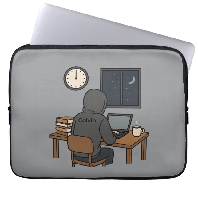 Funda Para Portátil Estudio de medianoche (Frente)