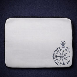 Funda Para Portátil Estudio nocturno brújula dark academia