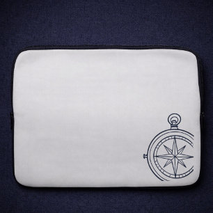 Funda Para Portátil Estudio nocturno brújula dark academia