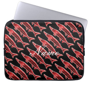 Funda Para Portátil esturgeos rojos en Black Thunder_Cove