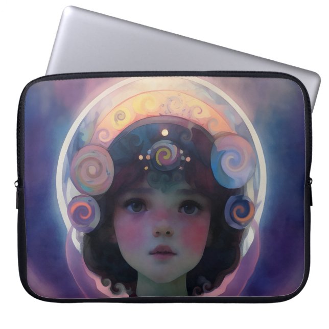Funda Para Portátil Ethereal Fantasy Celestial Child Dream Guardian (Frente)