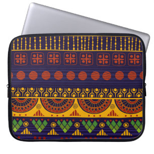 Funda Para Portátil Ética tribal: diseño de patrones sin foco.