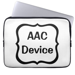 Funda Para Portátil etiqueta AAC negra