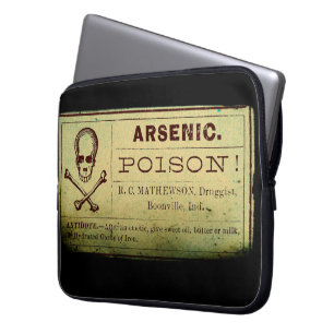 Funda Para Portátil Etiqueta de arsénico vintage