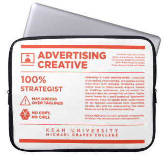 Funda Para Portátil Etiqueta de cuidado de publicidad de Kean MGC