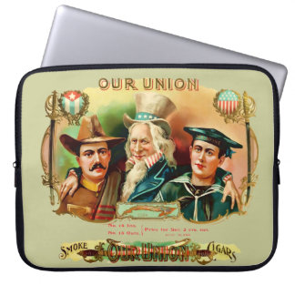 Funda Para Portátil Etiqueta de la caja de puros de la Unión