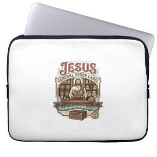 Funda Para Portátil Etiqueta de la tienda general de Jesús Tienda gene