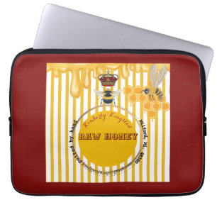 Funda Para Portátil etiqueta de miel