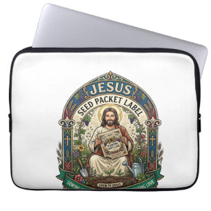 Funda Para Portátil Etiqueta de Paquete de Semillas de Jesús Paquete d