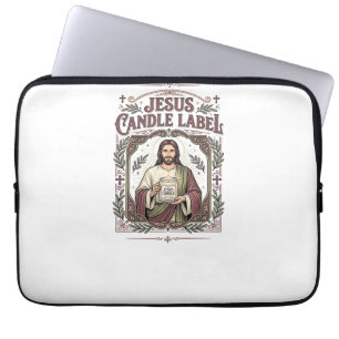 Funda Para Portátil Etiqueta de Vela Jesús Vela Jesús Fe Cristiana Vi