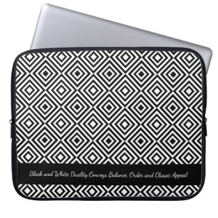 Funda Para Portátil Etiquetado del patrón promocional de mosaicos blan