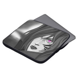 Funda Para Portátil Étui motif guerrière aux yeux fuchsia