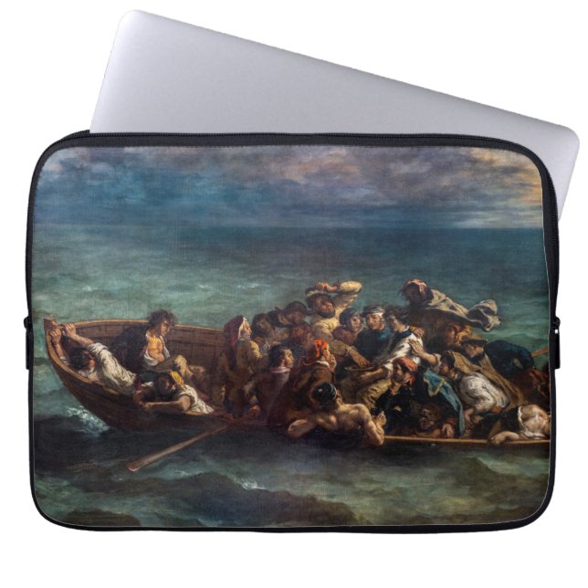 Funda Para Portátil Eugene Delacroix - El naufragio de don Juan (Frente)