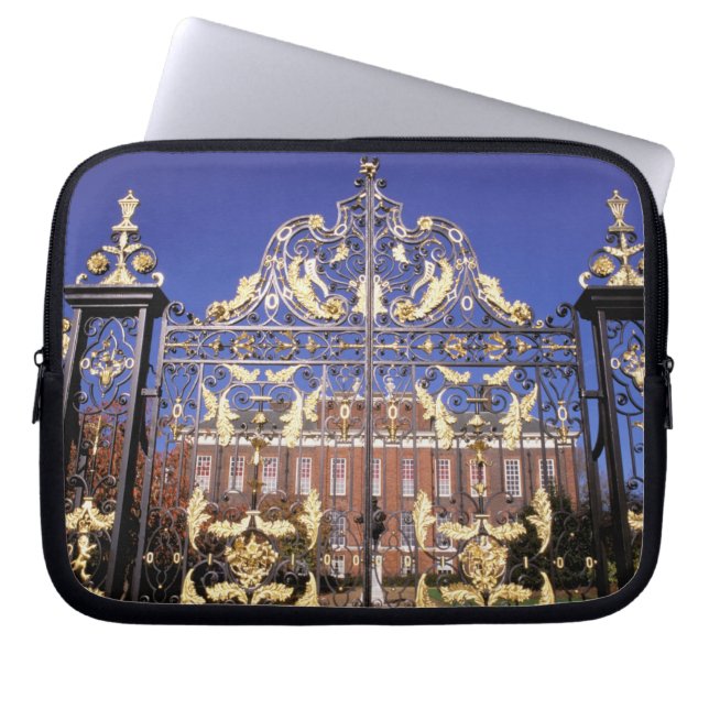 Funda Para Portátil Europa, Inglaterra, Londres. Puerta dorada afuera (Frente)